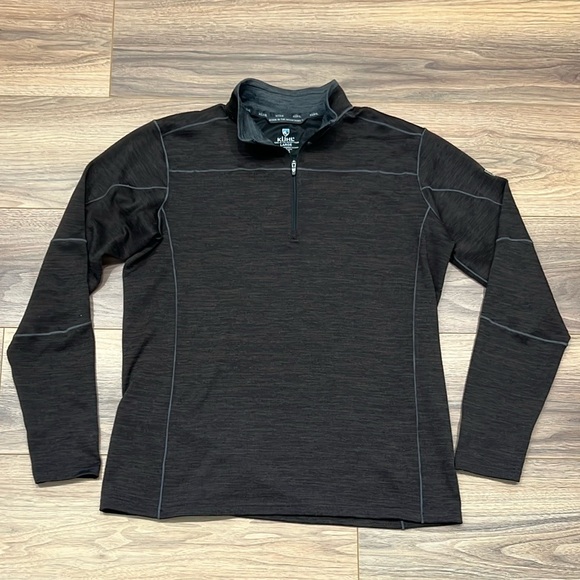Kuhl Ryzer 1/4 Zip in Black Coffee Brown Size Large - Picture 1 of 13